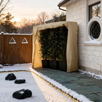 Preview: Housse d’hivernage 200 x 180 x 70 cm pour palmiers et grandes plantes – toile non-tissée avec fermeture éclair pratique, 100 g/m²