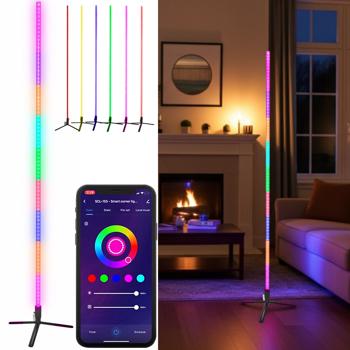 WLAN-Ecklicht Corner Lamp, Traumfarbe, RGB, dimmbar, 1,5m: Tuya-kompatibel & Google Assistant/Amazon Alexa - ideal für Streaming & cooles Wohnambiente