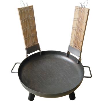 Preview: 4-in-1 Multifunktionsgrill mit Feuerschale, Schwenkrost, Flammlachsbrett und Feuerkessel: Ein vielseitiger Schwenkgrill mit Lagerfeuer-Feeling