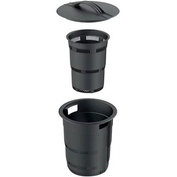 Preview: Unterirdischer Mini-Wurmkomposter 11L - Effiziente Küchen-/Gartenabfall-Verwertung für nährstoffreichen Dünger - Geruchlos, platzsparend - Ø 25x53cm