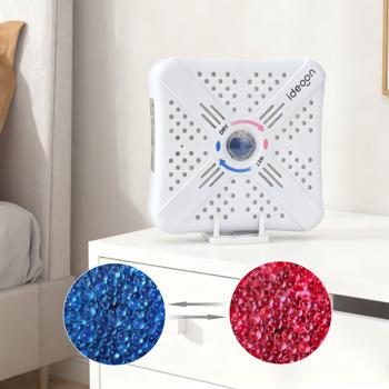 Preview: Mini-déshumidificateur compact, 250 ml – puissant, sans fil, réutilisable – billes de gel de silice réutilisables – parfait pour voiture, armoire, salle de bains, cave