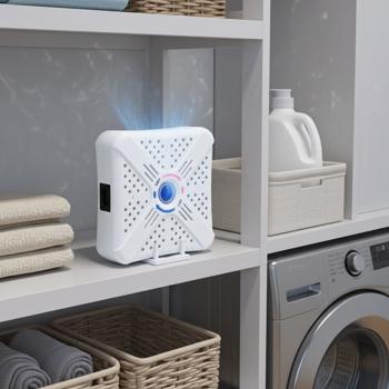 Preview: 2 mini-déshumidificateurs compacts, 250 ml – puissants, sans fil, réutilisables – billes de gel de silice réutilisables – parfaits pour voiture, armoire, salle de bains, cave