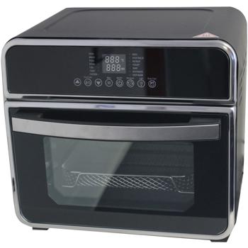 Preview: Mini-four multifonctionnel 1600W - Friteuse à air chaud, gril, déshydrateur - Température 230°C, 15L, 14 programmes, broche rotative