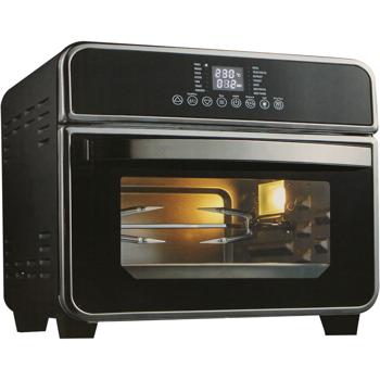 Preview: Mini-four multifonctionnel 1600W - Friteuse à air chaud, gril, déshydrateur - Température 230°C, 15L, 14 programmes, broche rotative