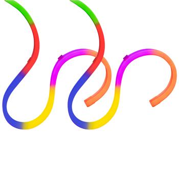 Preview: 2er-Set LED Streifen mit Traumfarbe, RGB, Wi-Fi, dimmbar, 5m: Tuya-kompatibel & Google Assistant/Amazon Alexa - perfekt für Gaming-Setup, Deko und Party