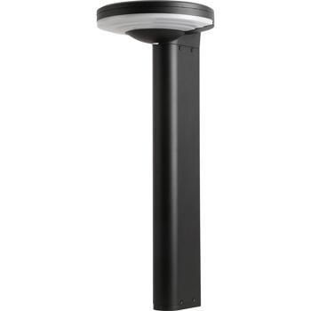 Preview: Borne solaire extérieure en aluminium noir, 300 lm, LED SMD, capteur de luminosité, 2 modes d’éclairage – lampe de jardin moderne et résistante aux intempéries