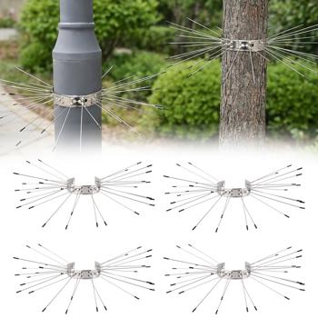 Protections anti-fouines efficaces (4 pièces) – pour gouttières ou arbres – efficaces contre les ratons laveurs ou les chats – montage facile