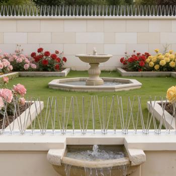 Preview: Efficace set di 10 spuntoni anti‑piccioni, 3 file in acciaio inox, 5 m – regolabile singolarmente – robuste punte di difesa per una protezione ottimale dagli uccelli