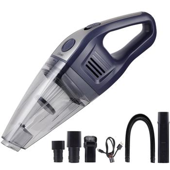 Preview: Aspirateur à main sans fil 6800 Pa mini aspirateur puissant, sans fil 2600 mAh Li-Ion 66W aspirateur de table – compact et silencieux pour voiture, bureau, maison