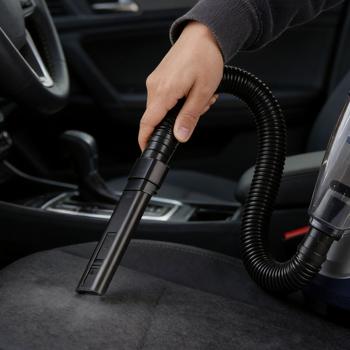 Preview: Aspirateur à main sans fil 6800 Pa mini aspirateur puissant, sans fil 2600 mAh Li-Ion 66W aspirateur de table – compact et silencieux pour voiture, bureau, maison