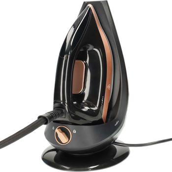 Potente centrale a vapore, 7 bar, 2400W, nero – piastra in ceramica, anticalcare, autopulizia, stiro rapido ed efficace