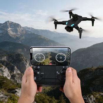 Preview: Drone 4K avec caméra pivotante certifié C0 – moteur sans balais, pliant, retour GPS, détection d’obstacles, Follow Me, visionnage en direct, application