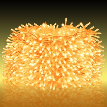 Weihnachts Clusterlichterkette 768 LED Warmweiss – IP44 Aussen & Innen, 5,6m funkelnde Büschellichterkette für gemütliche Atmosphäre