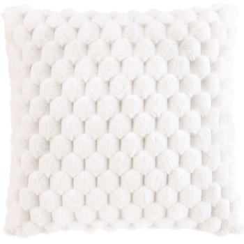 Cuscino da divano di lusso 45x45 cm - Cuscino coccoloso morbidissimo in bianco, fodera rimovibile - Morbido, caldo e di facile manutenzione