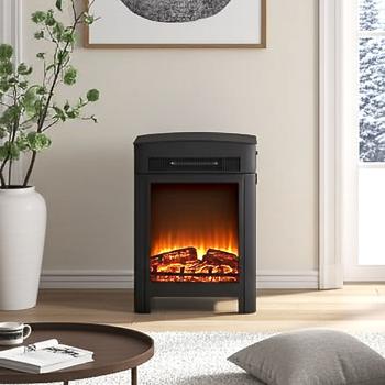 Elektrokamin 1800W - Heizgerät mit Realistischem LED Flammeneffekt: mit Thermostat & Überhitzungsschutz für gemütliche Wärme