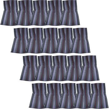 20er-Set Grubentuch 100% Baumwolle: Saugstarkes Geschirrtuch & Mehrzwecktuch, lila-schwarz - Robustes Trockentuch für Haushalt & Gastronomie