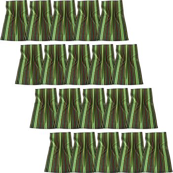 20er-Set Grubentuch 100% Baumwolle: Saugstarkes Geschirrtuch & Mehrzwecktuch, grün-schwarz - Robustes Trockentuch für Haushalt & Gastronomie