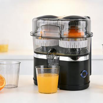 Preview: Doppio estrattore a batteria cordless 120W: Spremiagrumi e spremifrutta USB‑C mobile | Efficiente e compatto per succhi freschi e smoothie To Go