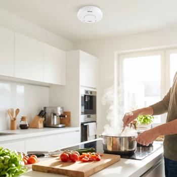 Preview: Détecteur de fumée Premium avec autonomie de batterie de 10 ans – certifié DIN EN 14604 avec signal d’alarme extra puissant de 85 dB et batterie au lithium