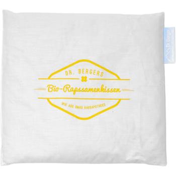Preview: Hochwertiges Bio-Rapssamenkissen 25x25cm: Natürliches Wärme- & Kältekissen für Nacken, Schulter & Rücken; Sanftes Körnerkissen aus Bio-Baumwolle