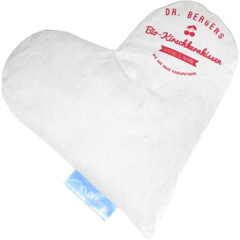 Preview: Comodo cuscino con noccioli di ciliegia bio, forma a cuore 23 x 23 cm: naturale cuscino caldo e freddo per collo, spalle, schiena; morbida fodera in cotone biologico