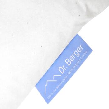 Preview: Comodo cuscino con noccioli di ciliegia bio, forma a cuore 23 x 23 cm: naturale cuscino caldo e freddo per collo, spalle, schiena; morbida fodera in cotone biologico