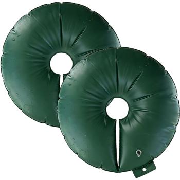 Preview: Lot de 2 anneaux d’irrigation pour arbres de 55 L chacun pour arbustes et arbres – sacs d’irrigation en PVC robuste – résistant aux UV – circonférence de tronc jusqu’à 30 cm – système goutte à goutte
