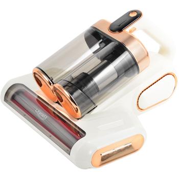 Preview: Kabelloser Milbenstaubsauger mit UV-C Licht & 10kPa Saugkraft, Akku Sauger gegen Milben für Matratzen, mit Klopffunktion