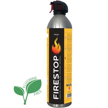 Preview: Feuerlöschspray Firestop, Brandklasse A/F, Fluorfrei, 600ml, Fettbrandlöscher für Speiseöl bis 5L – Kompakt & Sicher, 5A 5F