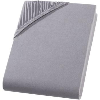 Preview: Drap-housse premium pour lit boxspring & lit à eau - Gris, 140-160x220 cm - 190 g/m² coton/élasthanne - Bonnet 40 cm - Oeko-Tex - Sans repassage & doux