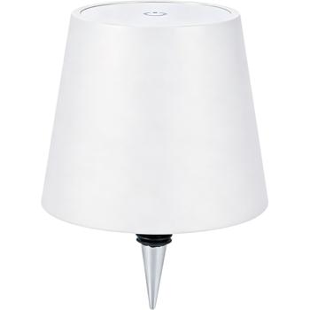 Preview: Lampada a bottiglia ricaricabile con batteria ad alta potenza: dimmerabile – 3600 mAh – 3 colori di luce, bianco – illuminazione d’atmosfera – luce decorativa per bottiglia con paralume in metallo