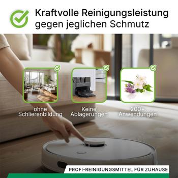 Preview: Effektives Bodenreiniger Konzentrat für Wischroboter-Reinigungsstationen, Frühlingsduft, vegan, 1 L, biologisch abbaubar, schnell trocknend