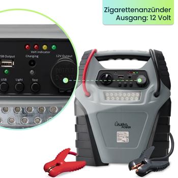 Preview: 5-in-1 Powerbank mit Starthilfe Booster & Luftkompressor – 12V, 20Ah, 1000A, 150 PSI – leistungsstark, mobil & vielseitig – für Auto, Motorrad & Outdoor