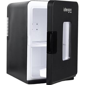 Preview: Mini-réfrigérateur mobile 14 L avec fonctions froid et chaud – mini-frigo de voiture 12 V/230 V avec fenêtre transparente et poignée, noir