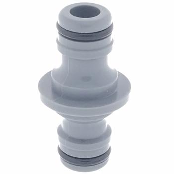 Preview: Giunto per tubo 1/2“–5/8“ – raccordo per tubi da giardino extra lunghi – robusto, durevole, in plastica, grigio/nero – per tubi Ø 12–15 mm