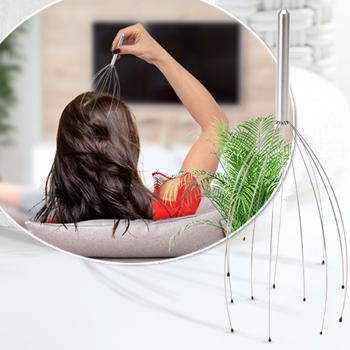 Preview: Set da 4 massaggiatori per la testa con punte benessere, ragno massaggiante per la testa per un rilassamento profondo, wellness e riduzione dello stress, effetto immediato
