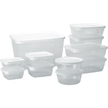 11er-Set Vorratsdosen mit Deckel - Transparent für Müsli, Nudeln, Reis & Nüsse - 6 Grössen BPA-frei Polypropylen Frischhalteboxen