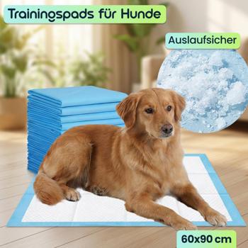 Preview: XXL-Spar Pack Trainingspads für Hunde (500 Stück): 5-lagige, extra saugfähige Welpenunterlagen, auslaufsicher, 60x90 cm - saugstark u. hygienisch