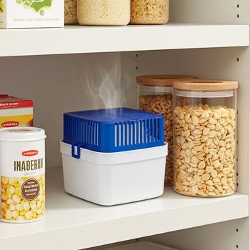 Schimmel-Stopper Luftentfeuchter, 1,8L, mit 2 x Granulat – Trockene Räume, Schutz für Keller, Garage & Wohnwagen, zuverlässig