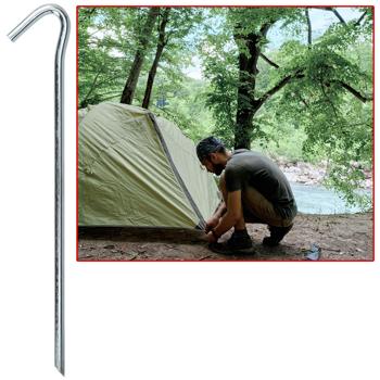 Preview: Picchetti per tende, 40 pezzi, lunghezza 23 cm, spessore 6 mm