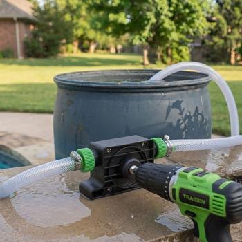 Preview: Kit 2 Pompes pour Perceuse - Transfert & Pompage d‘Eau Rapide, jusqu‘à 1200 L/h - Installation Facile, Pour Jardin, Aquarium & Piscine