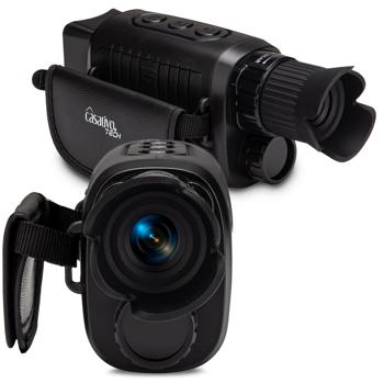 Monoculaire de vision nocturne numérique infrarouge – zoom x5, portée 500 m – enregistrement photo et vidéo 2K – écran couleur TFT