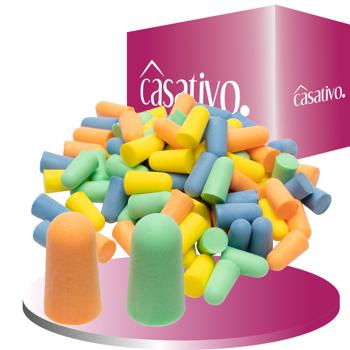 Preview: Inserti acustici di protezione altamente efficaci, 200 pezzi, multicolore, SNR 33 dB, elevato comfort di utilizzo, per ambienti rumorosi come il lavoro, le feste, gli eventi o il sonno