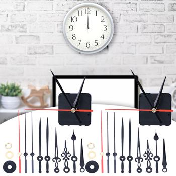 2er Set Geräuschloses Uhrwerk Komplettset mit 3 verschiedenen Zeigersätzen, leise schleichende Zeiger ohne Ticken, stabiles Gehäuse, Batteriebetrieb