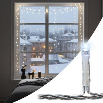 LED-Lichterkette Indoor - 10 hell-weisse LEDs für gemütliche Atmosphäre - 100 cm Länge - batteriebetrieben für flexible Weihnachts- & Ganzjahresdeko