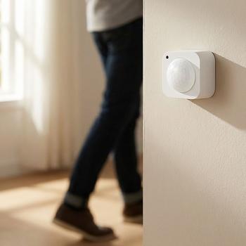 Preview: Détecteur de mouvement SmartLife - Capteur PIR fiable pour Maison Connectée & Smart Home - Détection 100° - Android/IOS - Pile CR123A