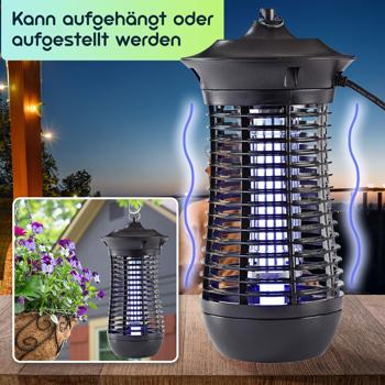 Preview: Leistungsstarker Insektenvernichter UV Lichtfalle 150m² , LED 18W – Optimale Anwendung, Hohe Effizienz & Sicherheit