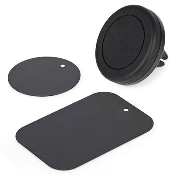 Supporto magnetico e sicuro per cellulare da auto - supporto universale per smartphone con forte magnete, tenuta stabile, nero, iPhone, Samsung