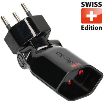 Fiche de Dérivation Pliable & Pivotante Noire - Gestion de Câbles Optimale & Sécurité Enfant Intégrée - Type 13 (T13) - 230V/10A