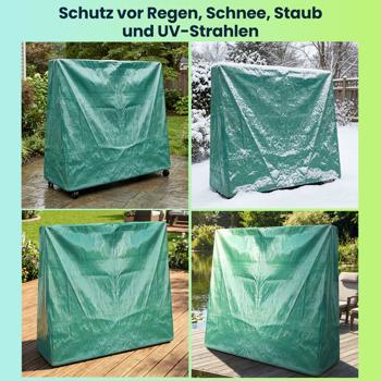 Preview: Abdeckplane für Tischtennisplatten, 185x160x70 cm – Wetterfeste, UV-beständige & reissfeste Hülle - universell passend